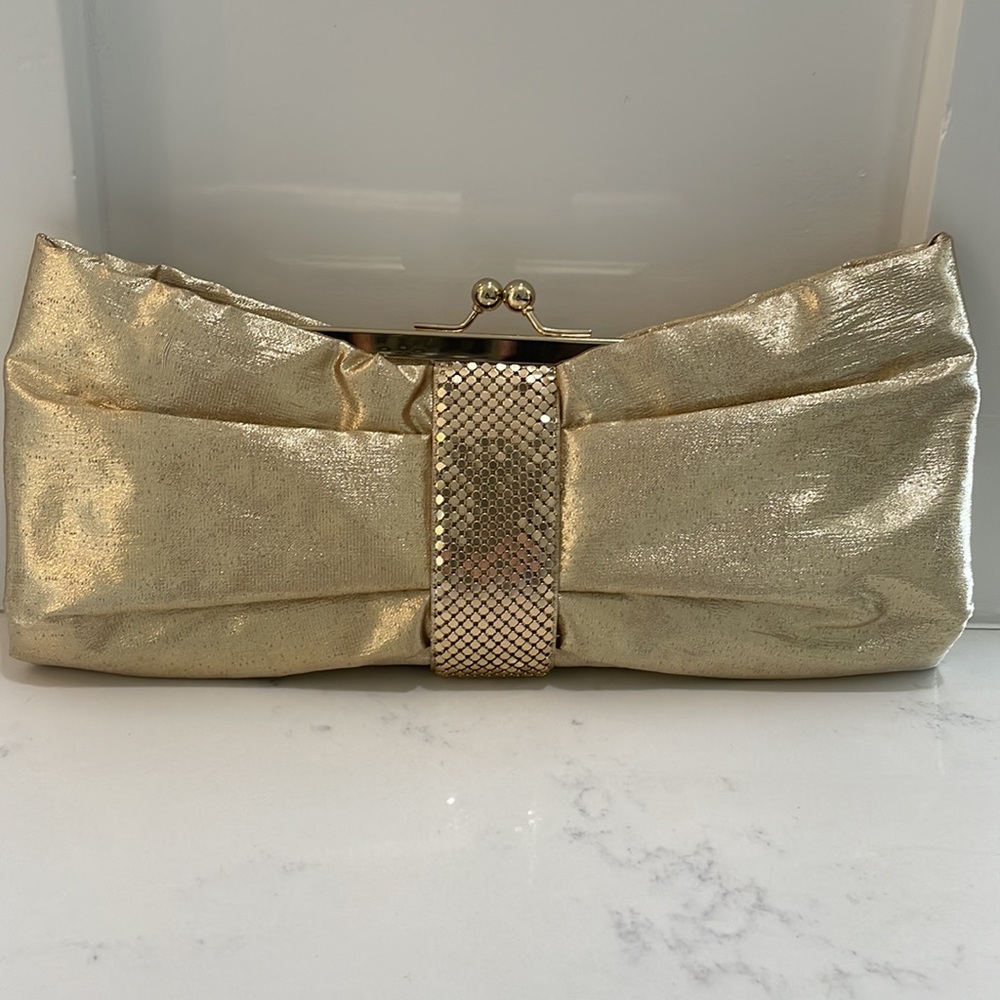 Kate Landry Gold Clutch Bag